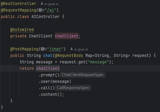Spring AI学习:基本配置&聊天客户端(图4) 屏幕截图 2026-01-19 201159