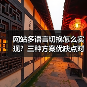 网站多语言切换怎么实现？三种方案优缺点对比分析（图1）