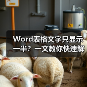 Word表格文字只显示一半?一文教你快速解决(图4) Word表格文字只显示一半?一文教你快速解决(图4)