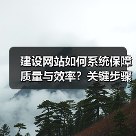 建设网站如何系统保障质量与效率?关键步骤解析(图2) 建设网站如何系统保障质量与效率?关键步骤解析(图2)